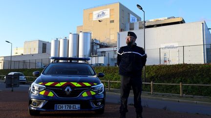 L'usine Lactalis de Craon (Mayenne), le 17 janvier 2018. (DAMIEN MEYER / AFP)