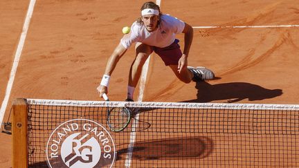 Stefanos Tsitsipas lors de sa défaite en finale de Roland-Garros contre Novak Djokovic, dimanche 13 juin. (NICOL KNIGHTMAN / NICOL KNIGHTMAN)