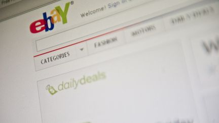 La page d'accueil du site de vente aux ench&egrave;res eBay.&nbsp; (NICHOLAS KAMM / AFP)