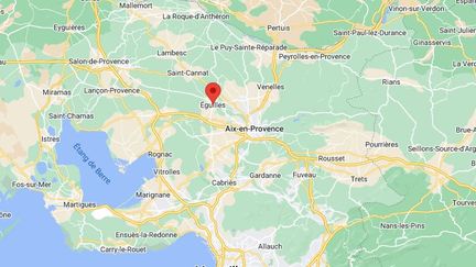 Les faits se sont produits à Eguilles, dans les Bouches-du-Rhône.&nbsp; (SNAZZY MAPS / RADIO FRANCE)