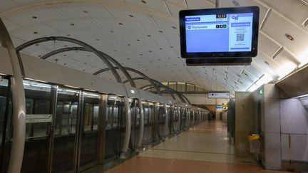 Le quai de la ligne 14 à Gare de Lyon, le 25 décembre 2019. (ESTELLE RUIZ / NURPHOTO)