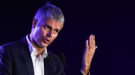 Laurent Wauquiez, président de la région Auverge-Rhône-Alpes et candidat à la présidence du parti Les Républicains, le&nbsp;20 novembre 2017. (CHRISTOPHE ARCHAMBAULT / AFP)