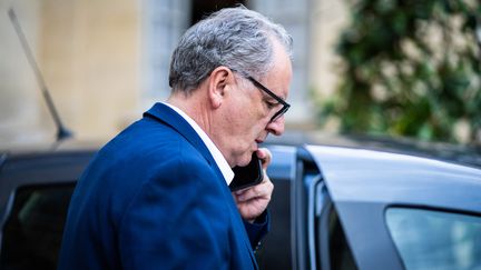 Richard Ferrand, le 26 juin 2022, dans la cour de l'hôtel de Matignon, à Paris.
. (XOSE BOUZAS / HANS LUCAS / AFP)