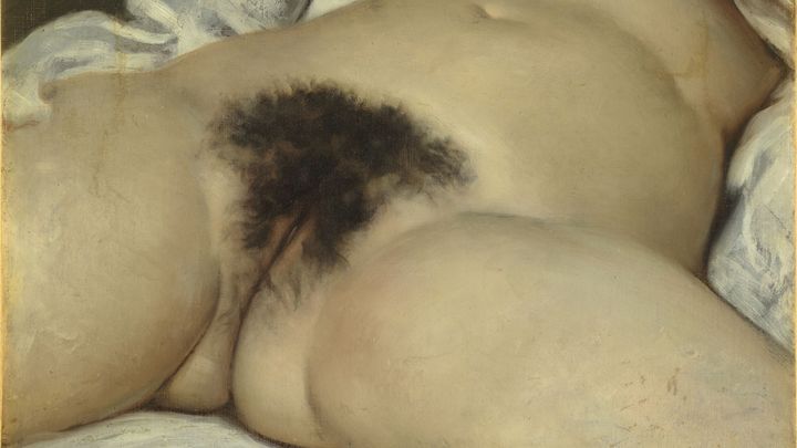 Jacques Lacan en 1955 acquiert "L'Origine du monde" de Gustave Courbet. (HERVE LEDWANDOWSKI  / RMN-GP)