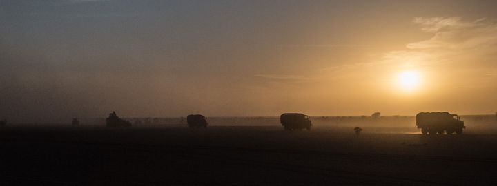 Convoi des forces françaises Barkhane, au Sahel. (ÉTAT-MAJOR DES ARMÉES)