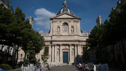 L'université de la Sorbonne, à Paris, en avril 2017. (GILLES TARGAT / AFP)