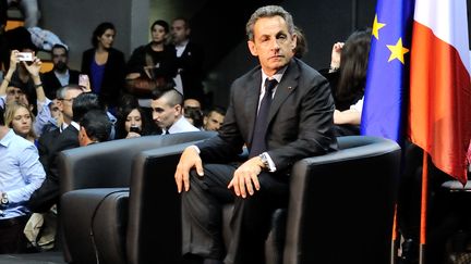 L'ancien pr&eacute;sident de la R&eacute;publique, Nicolas Sarkozy, le 28 octobre 2014 &agrave; Marseille (Bouches-du-Rh&ocirc;ne). (CITIZENSIDE / JEAN FRANÇOIS GIL / AFP)