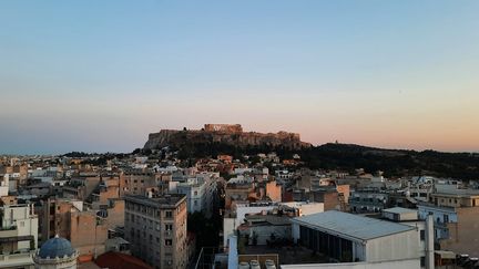 Vue sur l'Acropole, à Athènes, en Grèce, le 14 mai 2021. (BENJAMIN  ILLY / FRANCE-INFO)