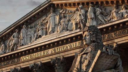 Le Palais-Bourbon, o&ugrave; si&egrave;ge l'Assembl&eacute;e nationale &agrave; Paris. (MANUEL COHEN / AFP)