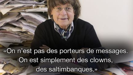 Citation de Cabu, le 12 d&eacute;cembre 2014 sur la RTBF. (SIPA)