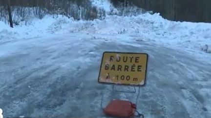 Ariège : une route coupée