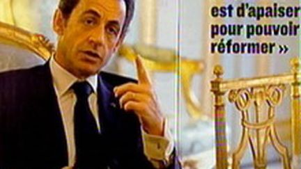 Nicolas Sarkozy dans "Le Figaro" (12 mars 2010) (France 2)