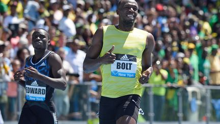  Usain Bolt avait déclaré forfait pour les meetings de Paris et de Lausanne. (DON EMMERT / AFP)