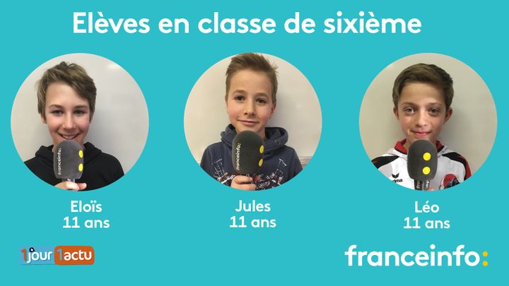 franceinfo junior, une émission en partenariat avec le magazine d'actualités pour enfants 1jour1actu et 1jour1actu.com. (FRANCEINFO / RADIOFRANCE)