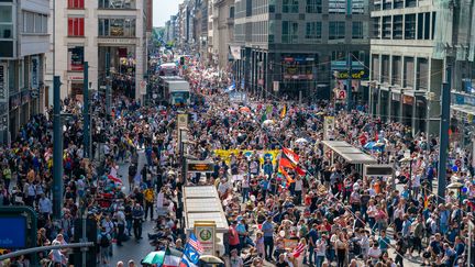 Vaste manifestation des anti-masques le 29 aout 2020 à Berlin. (MV/SULUPRESS.DE / SULUPRESS.DE)