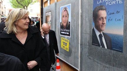 Marine Le Pen dans la dernière ligne droite (VALERY HACHE / AFP)