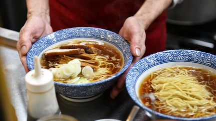 Des soupes de ramen, un plat traditionnel japonais (TAKETO OISHI / YOMIURI)