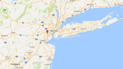 Des engins explosifs ont été retrouvés lundi 19 septembre 2016, dans une gare du New Jersey, aux Etats-Unis.&nbsp; (GOOGLE MAPS / FRANCETV INFO)