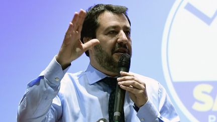 Matteo Salvini, leader d'extrême-droite de la Ligue. (MIGUEL MEDINA / AFP)