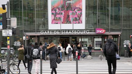 La gare de Strasbourg, le 14 janvier 2020. (FREDERIC MAIGROT/REA / REA)