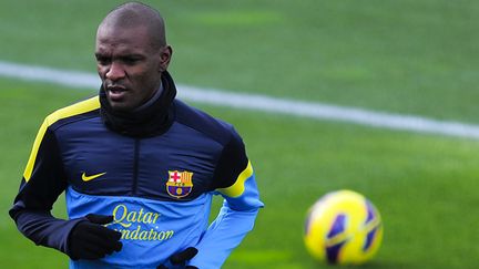 Abidal à l'entraînement (JOSEP LAGO / AFP)