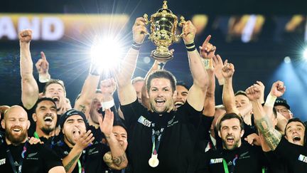 &nbsp; (Richie McCaw a conduit le XV néo-zélandais au titre mondial en 2015 © MAXppp)