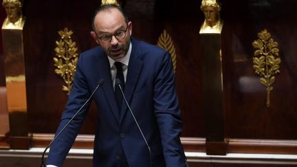 Le Premier ministre Édouard Philippe a tenu son discours de politique générale devant les députés à l'Assemblée nationale. ((CHRISTOPHE ARCHAMBAULT / AFP))