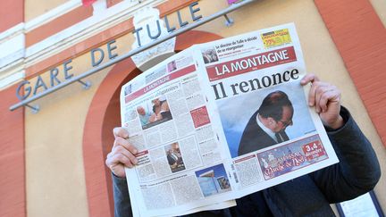 A Tulle, dans son ancien fief politique, le renoncement de François Hollande est une surprise. (DIARMID COURREGES / AFP)