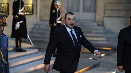 &nbsp; (Le roi du Maroc, Mohammed VI, à l'Elysée. © Maxppp)