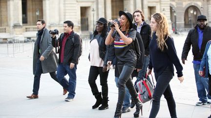 La chanteuse américaine Beyonce en 2014 en visite au Louvre (CALPIX/SIPA)