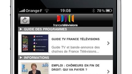 L'application iPhone pour France Télévisions