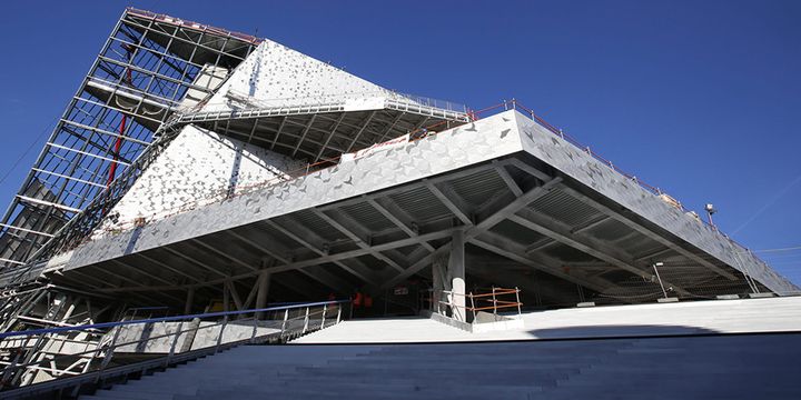 Philharmonie de Paris, construite par Jean Nouvel, ouverture prévue le 14 janvier 2015
 (MAXPPP)