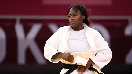 La quintuple championne du monde française, Clarisse Agbegnenou, le 27 juillet 2021 aux Jeux olympiques de Tokyo. (CROSNIER JULIEN / KMSP / AFP)