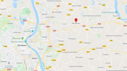 La commune de Montussan en Gironde. (CAPTURE D'ECRAN GOOGLE MAPS)