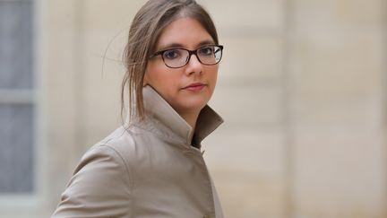 La députée LREM Aurore Bergé, le 25 novembre 2017, à l'Elysée. (LUDOVIC MARIN / AFP)