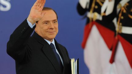 Le chef du gouvernement italien, Silvio Berlusconi, au G20 de Cannes, le 4 novembre 2011. (WITT / ALFRED / SIPA)