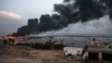 Une frappe a&eacute;rienne isra&eacute;lienne sur la bande de Gaza, le 29 juillet 2014. (LOULOU D'AKI / AFP)