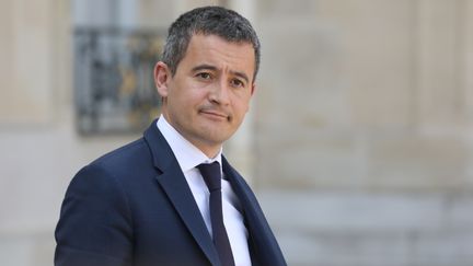 Le ministre de l'Action et des Comptes publics, Gérald Darmanin, le 30 avril 2019 à la sortie du palais de l'Elysée, à Paris.&nbsp; (LUDOVIC MARIN / AFP)