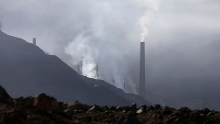 La mine de cuivre El Teniente, au Chili. (CLAUDIO REYES / AFP)