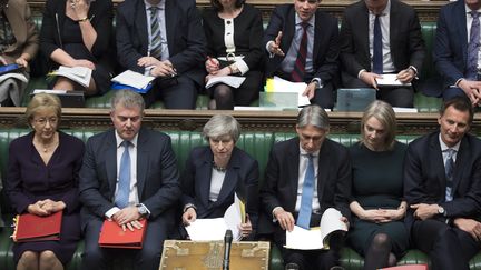 La Chambre des communes du Parlement britannique, le 13 mars 2019.&nbsp; (JESSICA TAYLOR / AFP)