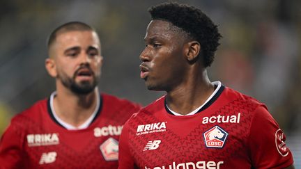 Jonathan David and Edon Zhegrova against Fenerbahce in qualifying for the Champions League, August 13, 2024, in Istanbul. (OZAN KOSE / AFP)