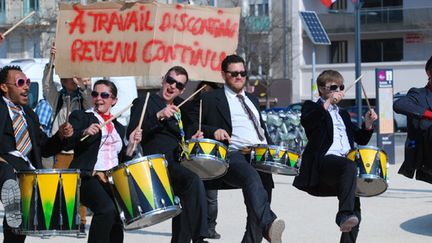 A la manifestation des intermittents, le 20 mars 2014 à Paris.
 (Citizenside / Christophe Estassy / AFP )