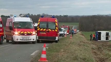 Gers : Un accident entre un bus scolaire et une voiture fait 27 blessés