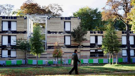 Le centre d'hébergement pour sans-abri dans le 16ème arrondissement de Paris (THOMAS SAMSON / AFP)