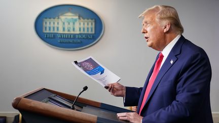 Le président américain Donald Trump, le 16 septembre 2020 à la Maison Blanche. (MANDEL NGAN / AFP)