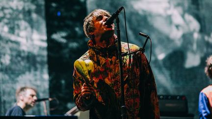 L'ancien chanteur d'Oasis Liam Gallagher sur scène le 15 septembre 2022 à Cardiff (Pays de Galles, Grande-Bretagne). (MIKE LEWIS PHOTOGRAPHY / REDFERNS / GETTY)