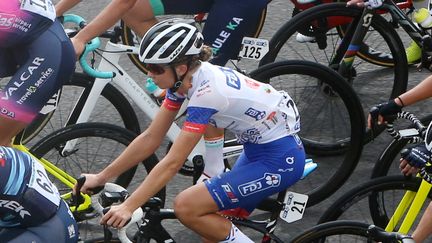 L'équipe FDJ Nouvelle-Aquitaine Futuroscope sera au départ de Paris-Roubaix, samedi 2 octobre. (LAURENT LAIRYS / LAURENT LAIRYS)