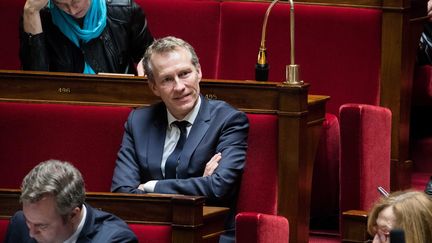 Guillaume Garot, député Nouvele Gauche de la Mayenne et ex-ministre délégué à l'Agroalimentaire, présent à l'Assemblée nationale, le 30 janvier 2018 (MAXPPP)