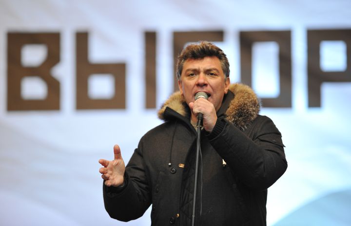 Boris Nemtsov, le 24 d&eacute;cembre 2011 &agrave; Moscou (Russie). (ALEXANDER VILF / RIA NOVOSTI)