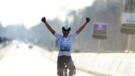 Annemiek van Vleuten a gagné le Tour des Flandres 2021, dimanche 4 avril, en solitaire. (DAVID PINTENS / BELGA)